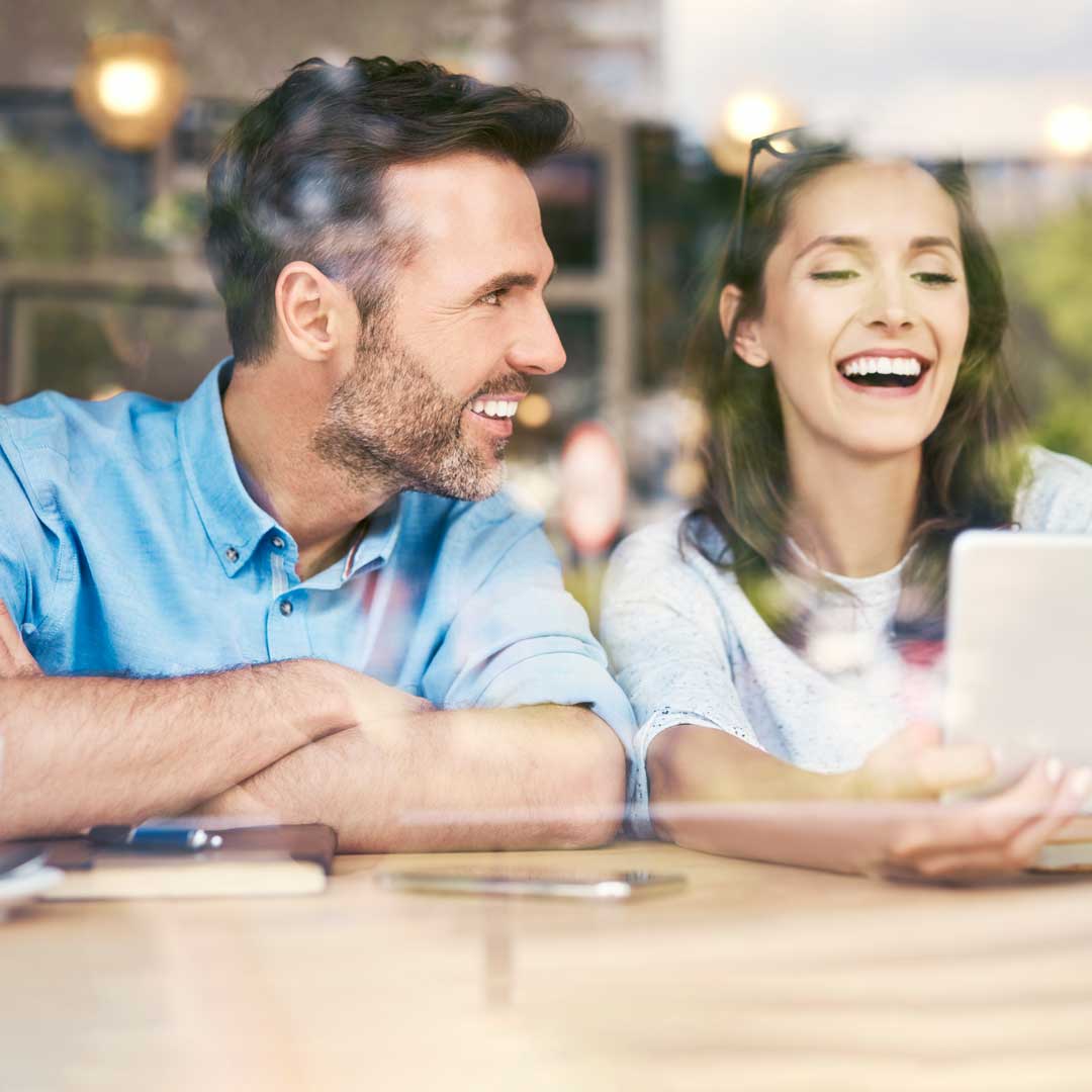 Smiling couple